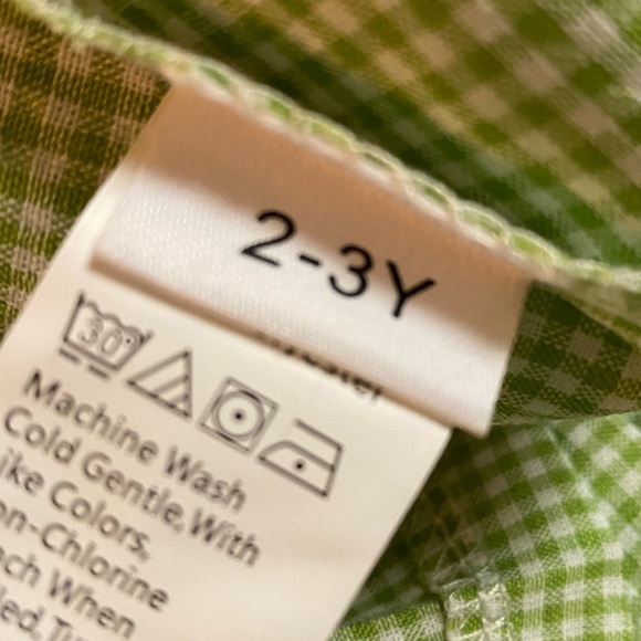 🎃$12 SALE Fall Gingham Dress Smocked Embroidered Pumpkins Boutique Size 2/3 - Picture 4 of 6